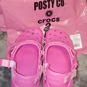 NWT Post Malone x Crocs Pink Sz M6/W8